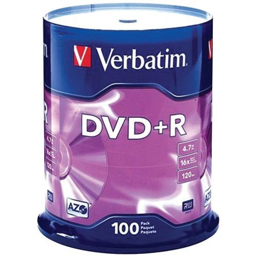 Verbatim 4.7GB Dvd+rs (100-ct Spindle) (pack of 1 Ea)