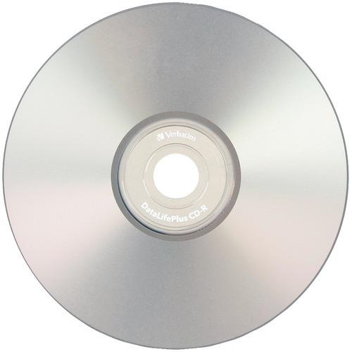 Verbatim 80-minute And 700mb 52x Datalifeplus Silver Inkjet Printable Cd-rs, 50-ct Spindle (pack of 1 Ea)