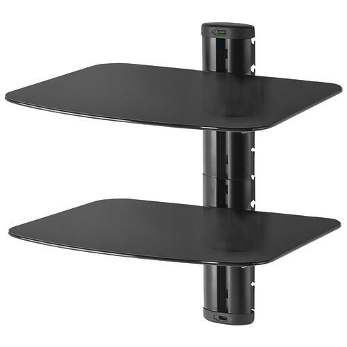Peerless-av A And V Wall Shelf With Glass (dual Shelves) (pack of 1 Ea)