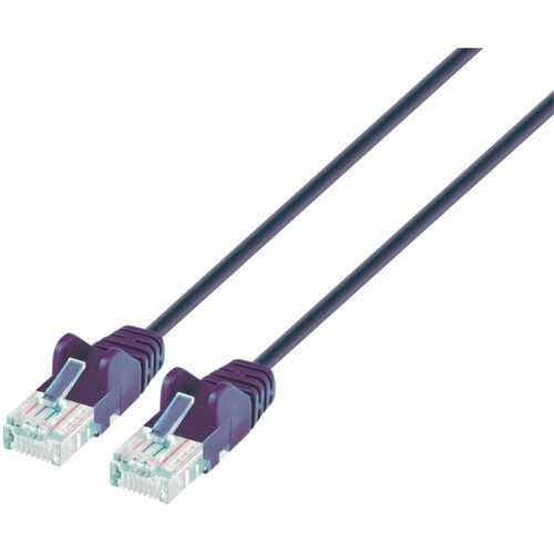 Intellinet Network Solutions Blue Cat-6 Utp Slim Network Patch Cable With Snagless Boots (7 Feet) (pack of 1 Ea)