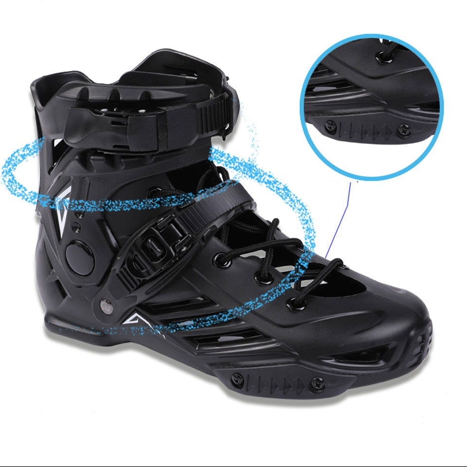 RS6 Inline Skates Professional Slalom Adult Roller Skating Shoes Sliding Free Skate Patins Size 35-46 Good As SEBA Roller Skates Roller Blades