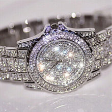 Load image into Gallery viewer, Women's Crystal Women Watch Full Steel Ladies Wristwatch femme zegarek damski reloj de mujer