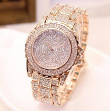Load image into Gallery viewer, Women's Crystal Women Watch Full Steel Ladies Wristwatch femme zegarek damski reloj de mujer