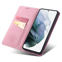 将图片加载到图库查看器,Retro Wallet Leather Case Magnetic For Samsung Galaxy S21 S20 S9 S10 S8 Plus S7 Edge S21Ultra S20FE Cover Flip Mobile Phone Bag