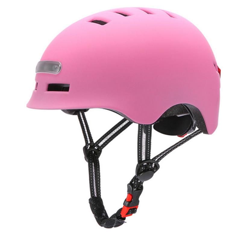 Riding Helmet W/Front&Warning Lights Kids Adult Bicycle Electric Car Scooter Bicycle Helemet Protective Gear Safety Headwear