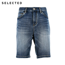 将图片加载到图库查看器,SELECTED Lycra fiber blend cone shape leisure jean shorts C|4182S3513