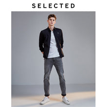 Charger l'image dans la galerie, SELECTED Men's Slim Fit Stretch Cotton Grey Denim Jeans LAB|419432513