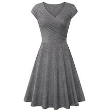 將圖片載入圖庫檢視器 SINGRAIN Summer Women's Dress 2019 V-neck Bodycon Casual dress elastic cotton Sundress Beach Holiday Plus Size Party Dress