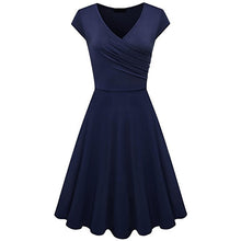 將圖片載入圖庫檢視器 SINGRAIN Summer Women's Dress 2019 V-neck Bodycon Casual dress elastic cotton Sundress Beach Holiday Plus Size Party Dress