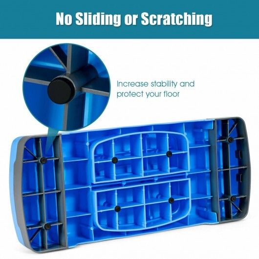 26" Aerobic Exercise Cardio Stepper with Riser-Blue - Color: Blue