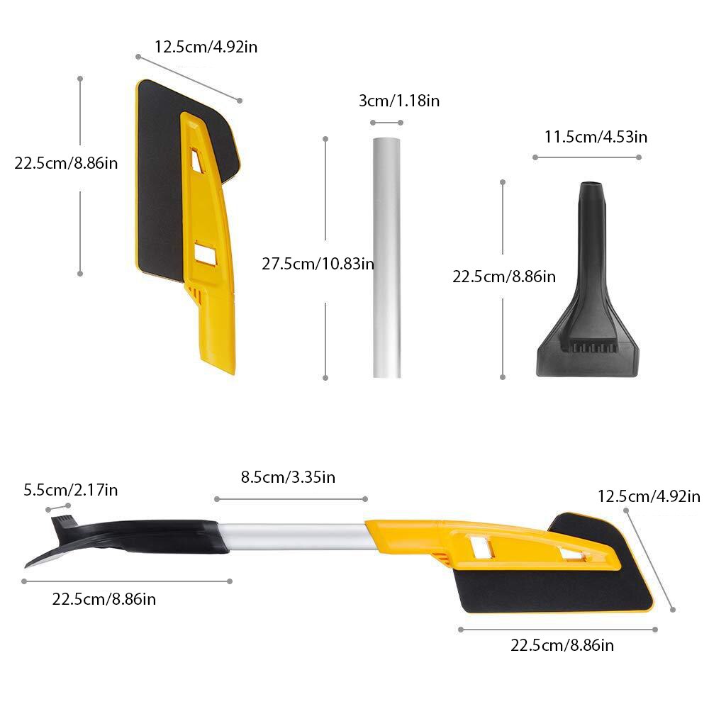Scalable Car Multifunctional Snow Shovel Brush Ice Scraper Glass Cleaning Tools Machine Auto Adjustable Removal Equipment