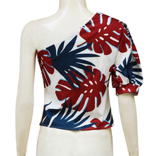 將圖片載入圖庫檢視器 Sexy Feminine Blouse Women Printed One Shoulder Half Sleeve Tops Summer Shirt Blouse Blouses 2020 Women Blusas Mujer De Moda