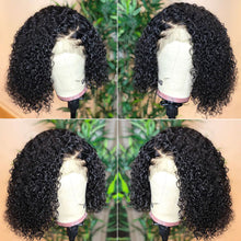 Cargar imagen en el visor de la galería, Short Curly Bob Wigs For Women Brazilian Lace Front Human Hair Wigs 13x4 Bob Lace Front Wig Pre Plucked With Baby Hair Remy