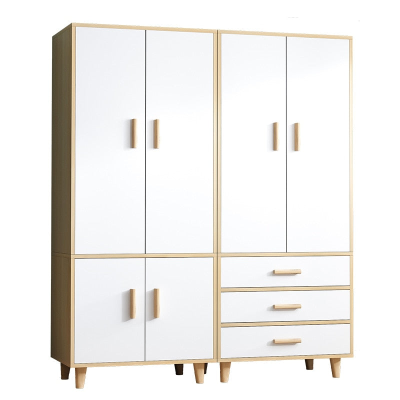 Simple Master Bedroom Closet Household Bedroom Modern and Simple Economic Closet Nordic Style Assembly Storage Cabinets