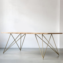 Load image into Gallery viewer, Simple Modern Home Solid Wood Dining Table Rectangular Golden Table Dining Restaurant Cafe Restaurant Dining Table