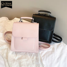 将图片加载到图库查看器,Small PU Leather Backpack Women Mini Back pack Travel Female High Quality Bookbag School Bags for Teenage Girls Mochila Feminina