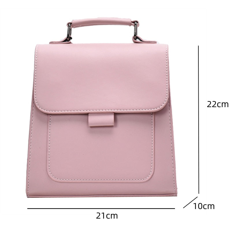 Small PU Leather Backpack Women Mini Back pack Travel Female High Quality Bookbag School Bags for Teenage Girls Mochila Feminina