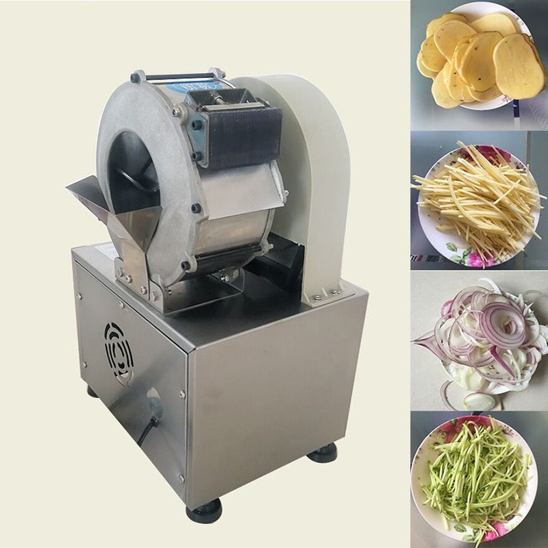 Small electric food vegetable shredding machine vegetable cutting machine cabbage pepper leek celery green onion cutting machine