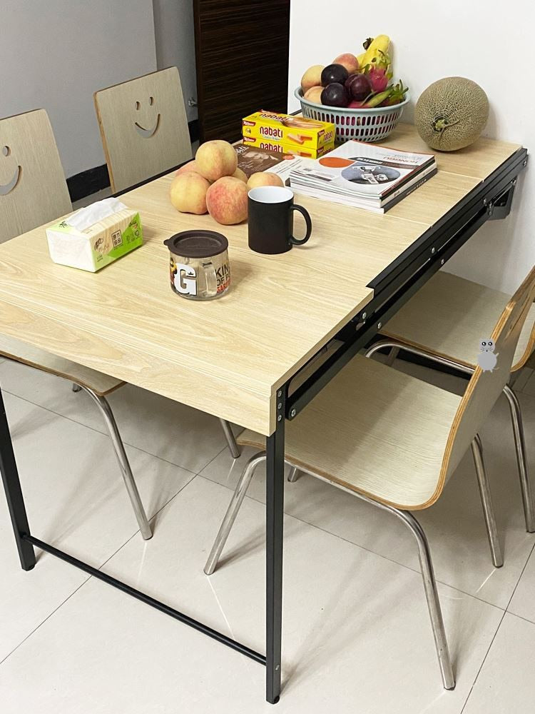 Space Saving Design Hidden Wall Garden Storage Rack Extended Table