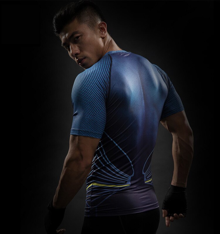 Spiderman VS Superman T Shirt Tee 3D Printed T shirts Men Short Raglan sleeve Fitness Cosplay Costume DC Film Slim Fit Tops Male