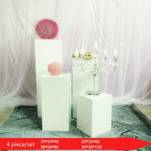 Load image into Gallery viewer, Square Dessert Table Iron Plinth Wedding Props Scene Layout Dessert Display Stand Party Birthday Wedding Decoration