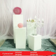 Load image into Gallery viewer, Square Dessert Table Iron Plinth Wedding Props Scene Layout Dessert Display Stand Party Birthday Wedding Decoration