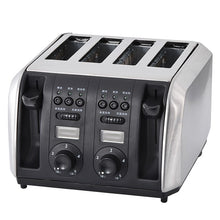 将图片加载到图库查看器,Stainless Steel Bread Baking Oven Machine Single/Double Bread Side Electric Toaster Automatic Breakfast Toast Sandwich Maker