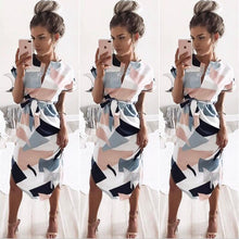 将图片加载到图库查看器,Summer Maxi Dress Women 2019 Pink Floral Print Boho Beach Dress Ladies Evening Party Long Dress Sundress Vestidos de festa 3XL