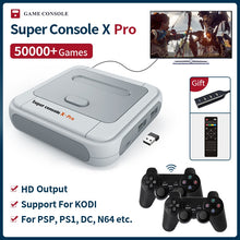 Cargar imagen en el visor de la galería, Super Console X Pro S905X HD WiFi Output Mini TV Video Game Player For PSP/PS1/N64/DC Games Dual System Built-in 50000+ Games