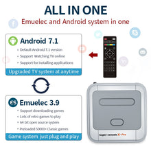 Cargar imagen en el visor de la galería, Super Console X Pro S905X HD WiFi Output Mini TV Video Game Player For PSP/PS1/N64/DC Games Dual System Built-in 50000+ Games