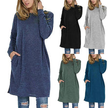 将图片加载到图库查看器,Sweatshirts Ladies Ladies Solid O neck Long Sleeve polyester Pullover Women streetwear Oversized Hoodie Top 2019 sudadera mujer