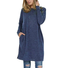 将图片加载到图库查看器,Sweatshirts Ladies Ladies Solid O neck Long Sleeve polyester Pullover Women streetwear Oversized Hoodie Top 2019 sudadera mujer