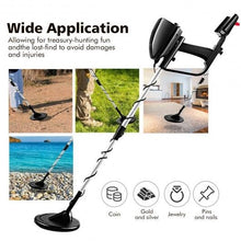 Charger l'image dans la galerie, 30.7" Waterproof 2 Modes Adjustable Metal Detector Deep Sensitive Gold Digger - Color: Black