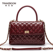 Load image into Gallery viewer, TRANZBOOM New Patent Leather Bags Real Cowhide Leather luxury handbags women bags designer women famous brand Female shoulder