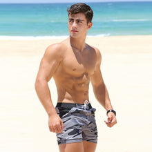 Load image into Gallery viewer, Taddlee Brand Men's Swimwear Swimsuits Man Plus Big Size XXL Spandex Beach Long Board Shorts Boxer High Rise Cut Trunks Men