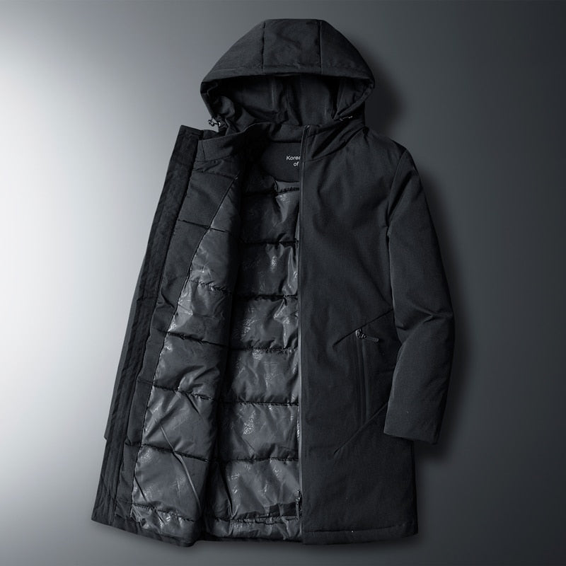 Thick Down & Parka Coat Oversize 6XL 7XL 8XL 2020 Brand Keep Warm Winter Men's Black Padded Jacket