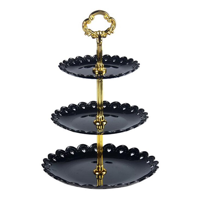 Three-Layer Fruit Plate Cake Stand Kitchen Accessories Home Party Dessert Storage Rack Festival Supplies Cupcake Storage Holder