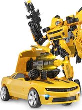 将图片加载到图库查看器,Transformers Optimus Prime Toy Bumblebee Children's Robot Steel Cable Large Dinosaur Model Car
