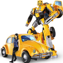将图片加载到图库查看器,Transformers Optimus Prime Toy Bumblebee Children's Robot Steel Cable Large Dinosaur Model Car