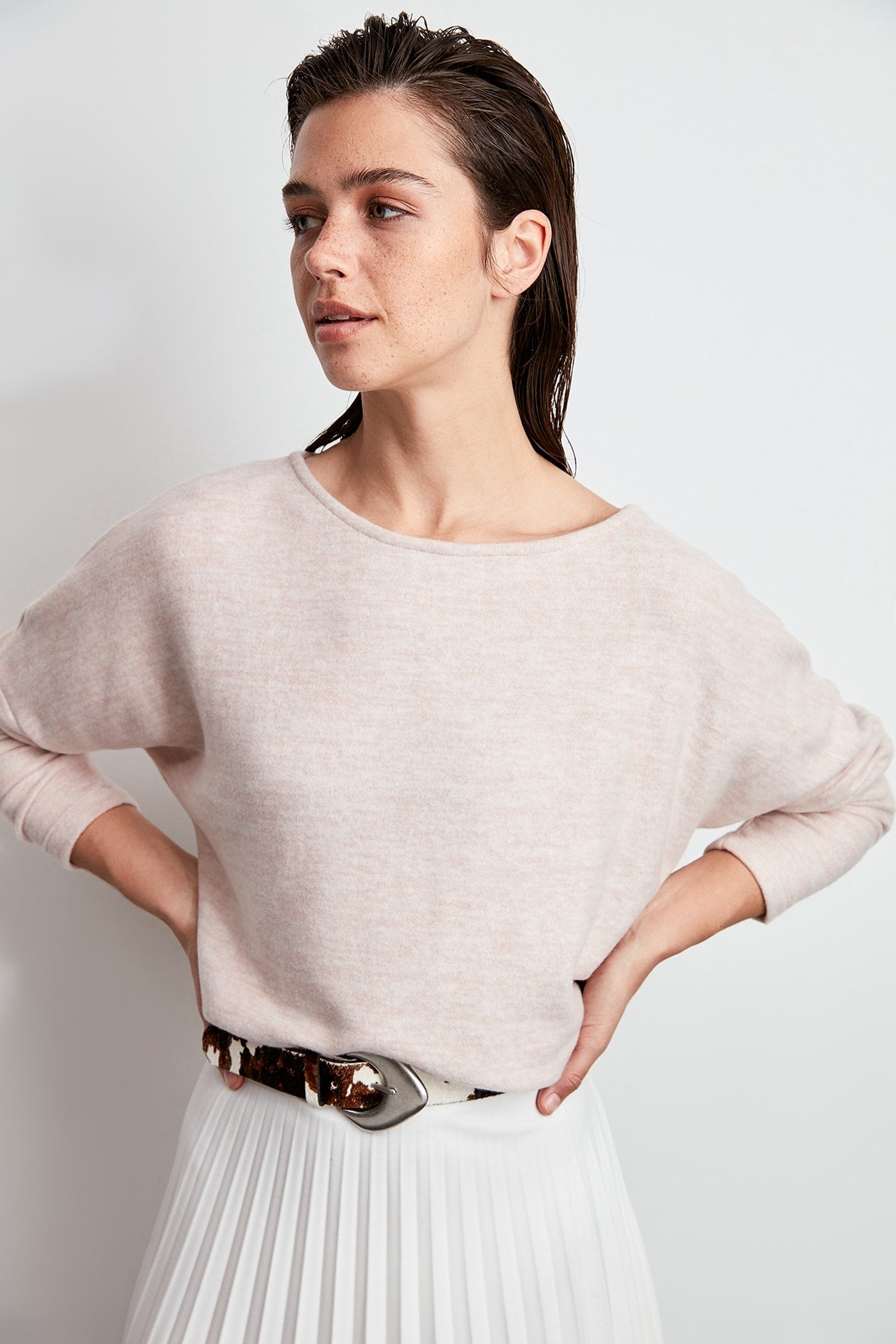 Trendyol Eyelash Basic Knitted Blouse TWOAW20BZ0289