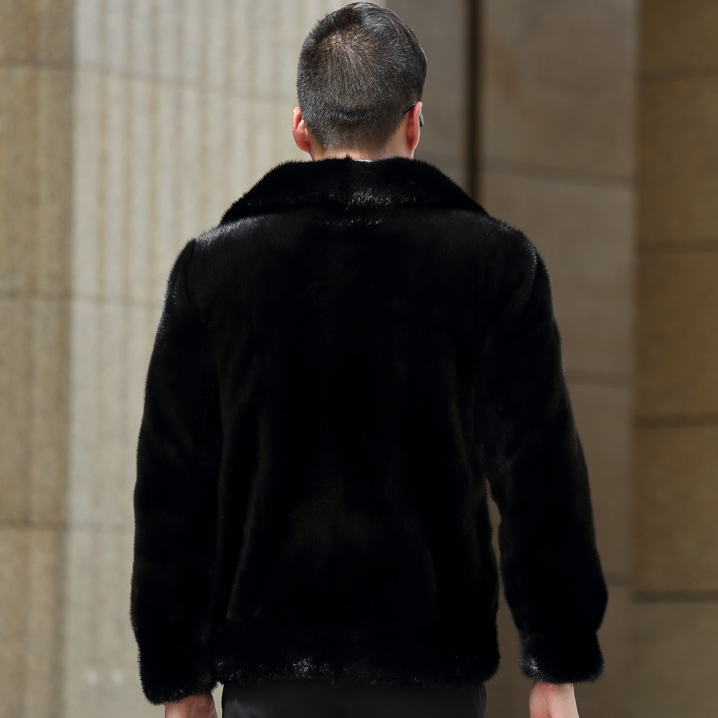 True Mink Men's Clothing Clothing Real Fur Jacket Natural Real Sweater Warm winter exclusive Style Thickened