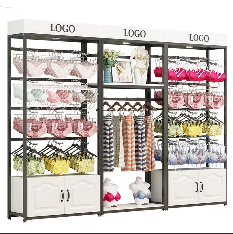 Retail Store Shelf Display Stand Wall Shelf Floor Display Cabinet Pyjama Clothing