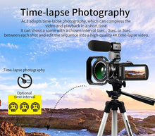 Load image into Gallery viewer, Video Camera 4K Camcorders Vlog  Ordro AC3 30X Digital Zoom Night Vision Filmadora for YouTube