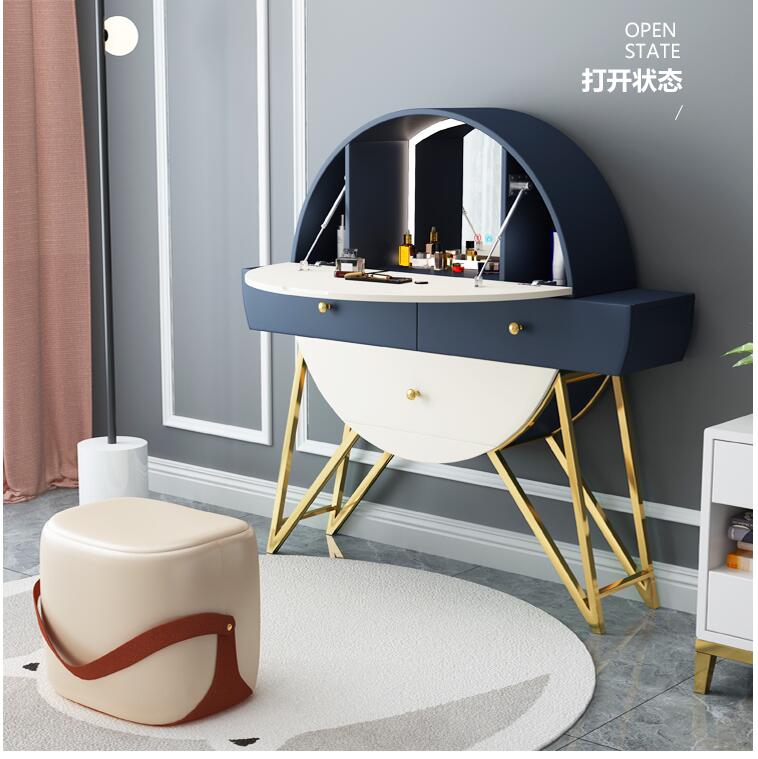 Wall-hung dressing table ultra-thin Nordic small apartment online celebrity modern minimalist bedroom hanging makeup table stora