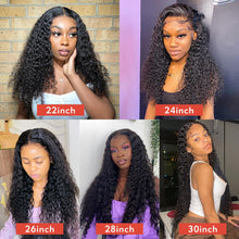 將圖片載入圖庫檢視器 Water Wave Lace Front Wig Full Lace Front Human Hair Wigs For Black Women 30 34 Inch HD Wet And Wavy Loose Deep Wave Frontal Wig