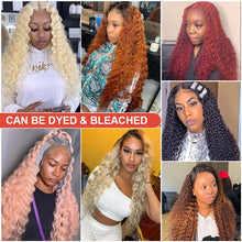 將圖片載入圖庫檢視器 Water Wave Lace Front Wig Full Lace Front Human Hair Wigs For Black Women 30 34 Inch HD Wet And Wavy Loose Deep Wave Frontal Wig