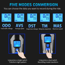 將圖片載入圖庫檢視器 Waterproof Bicycle Light USB Rechargeable Bike Front Light Flashlight with Bike Computer LCD Speedometer Cycling Head Light Horn