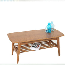 Load image into Gallery viewer, White Oak Coffee Table Simple Modern Dining Table Japanese Double-decker Nordic Tea table Coffee Table