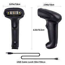 Load image into Gallery viewer, Wireless 1D Barcode Handheld Scanner MJ-2030 Symcode 4GHz Wireless Barcode Reader Wireless Transfer Distance for Pos Terminal