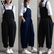 Load image into Gallery viewer, Womail Jumpsuit Women Summer Casual Plus Size Oversized Dungaree Jumpsuits Bib Loose Long Trousers fashion 2019  M1